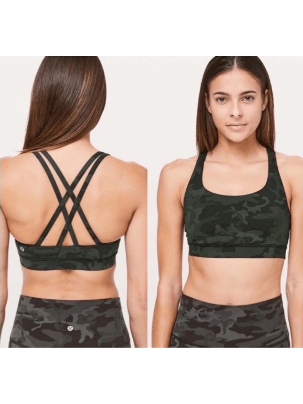 Lululemon Energy Bra
Incognito Camo Multi Gator Green 2